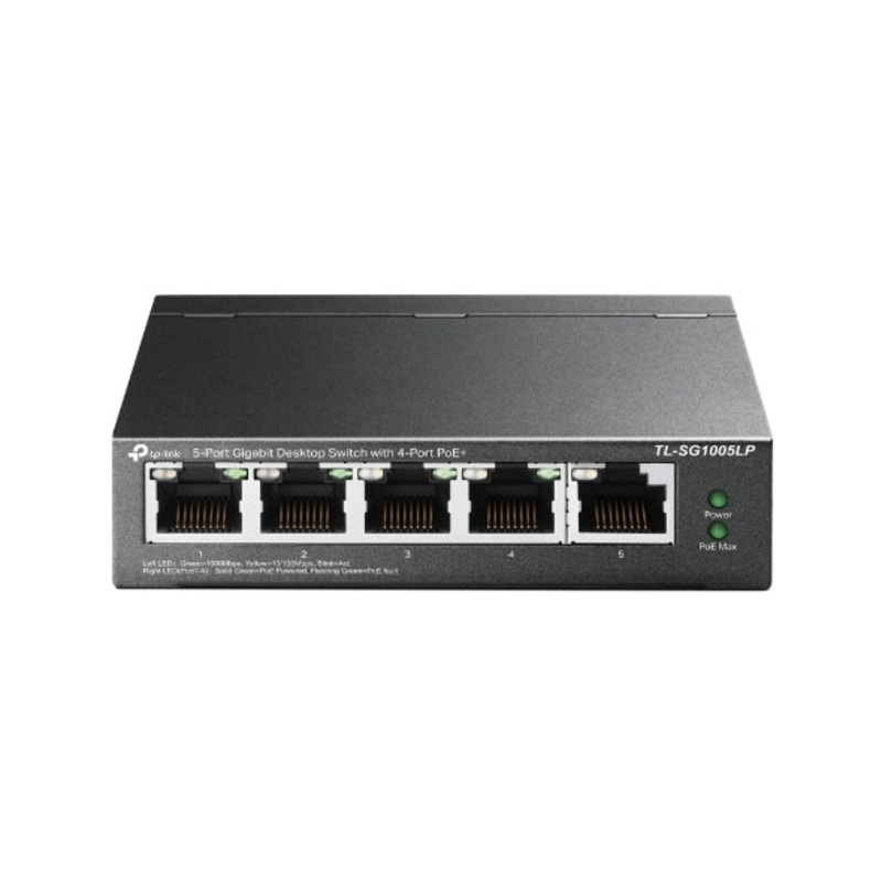 5-Port Gigabit Desktop PoE Switch with 4-Port PoE+