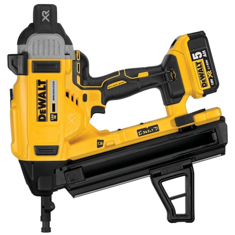 18V XR Brushless Concrete Nailer - 2 X 5Ah