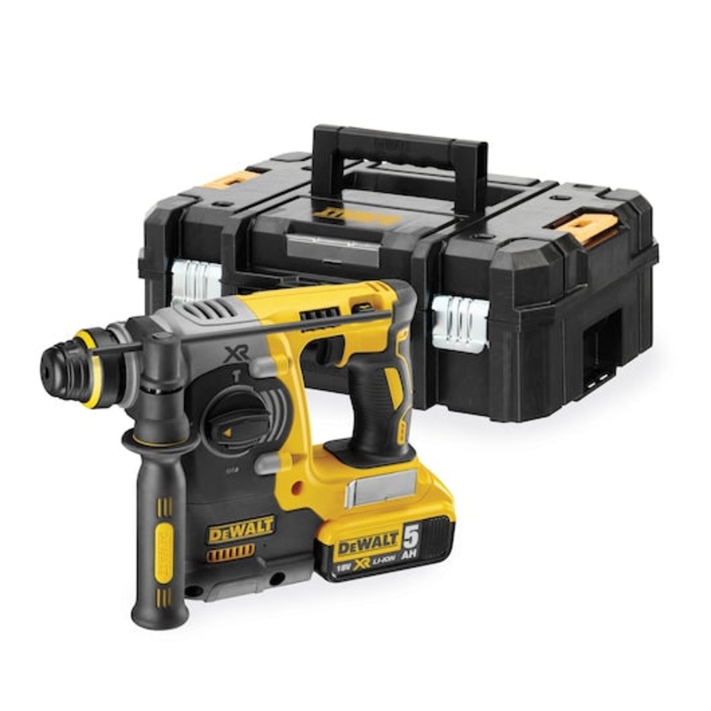18V XR Brushless SDS Plus Hammer Drill - 2 x 5 Ah, 24 mm