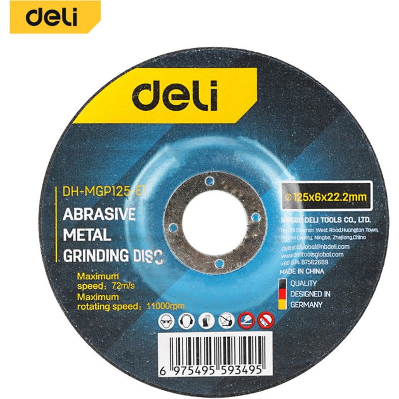 Deli Abrasive Grinding Disc 125x6x22.2 mm 5 pcs (DH-MGP125-E1)