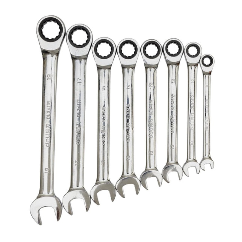 Deli Ratchet Spannier Set 8pcs DL140108T