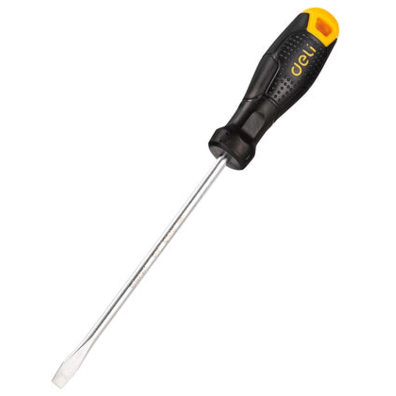 DELI Straight Screwdriver DL6261251 Anti-slip Handle, Magnetic, 6mm, 125mm