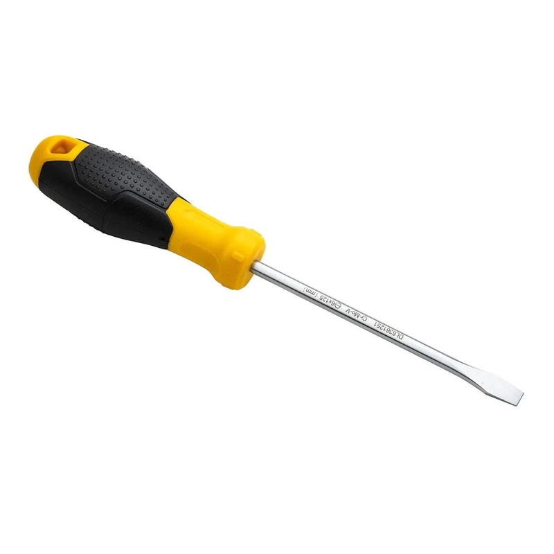 Deli Tools DL6361251 Torpedo Handle Flathead Screwdriver 6x125mm SUP11 (Yellow) (Unit)