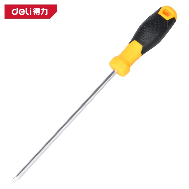 Deli Tools DL636200 Torpedo Handle Phillips Screwdriver PH2x200mm SUP11 (Yellow) (Piece)