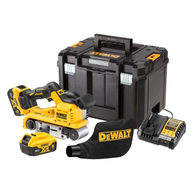 DEWALT DCW220P2-GB 18V XR Brushless 75mm Belt Sander