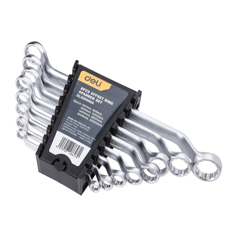 Set of Bent Box Wrenches 8 pcs Deli DL150008A