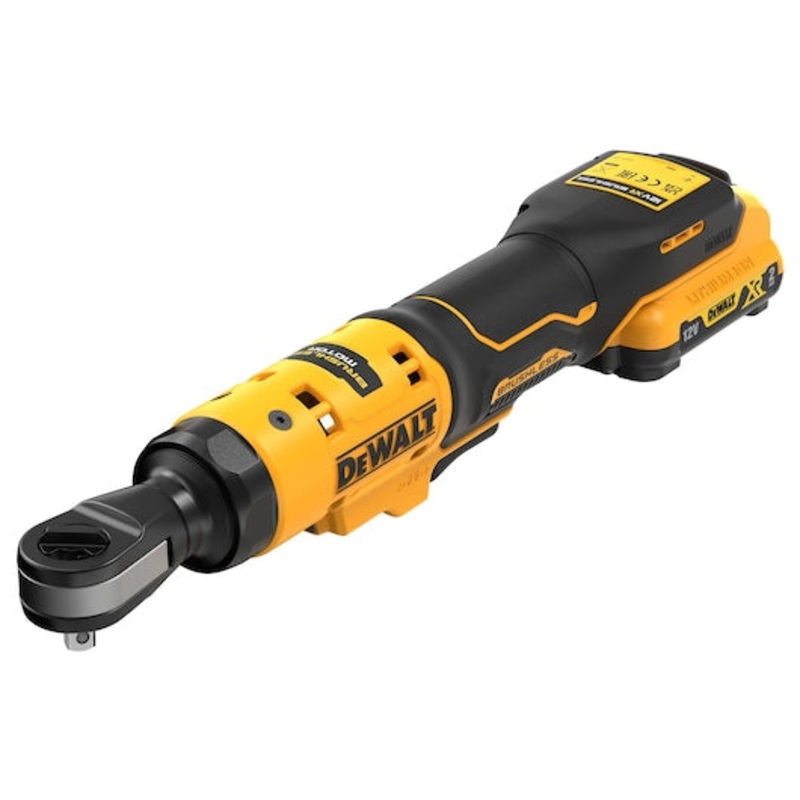 12V XR Brushless 1/4" Open Head Ratchet - 1 X 2Ah
