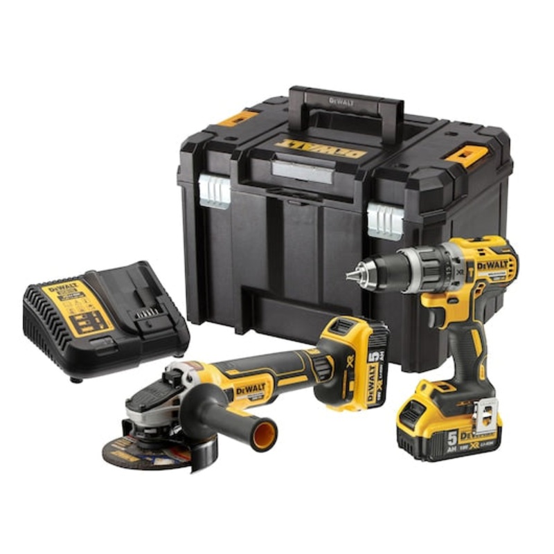 18V XR Brushless Twin Kit - 2 X 5Ah