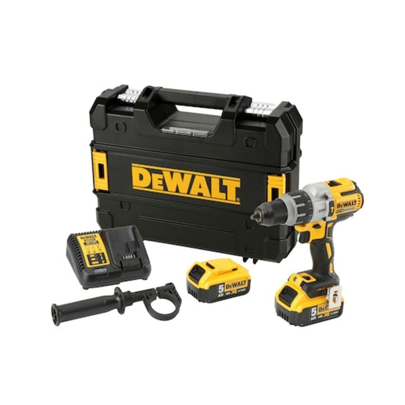 18V XRP 2nd Gen Premium Brushless Hammer Drill, 2 x 5.0Ah batteries, charger and kit box