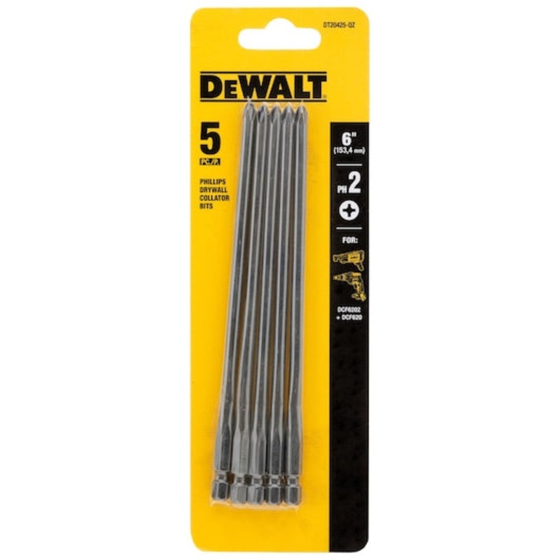 5 Pack 156mm Drywall Bit PH2