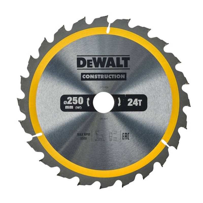 DEWALT Construction 250mm Circular Saw Blade