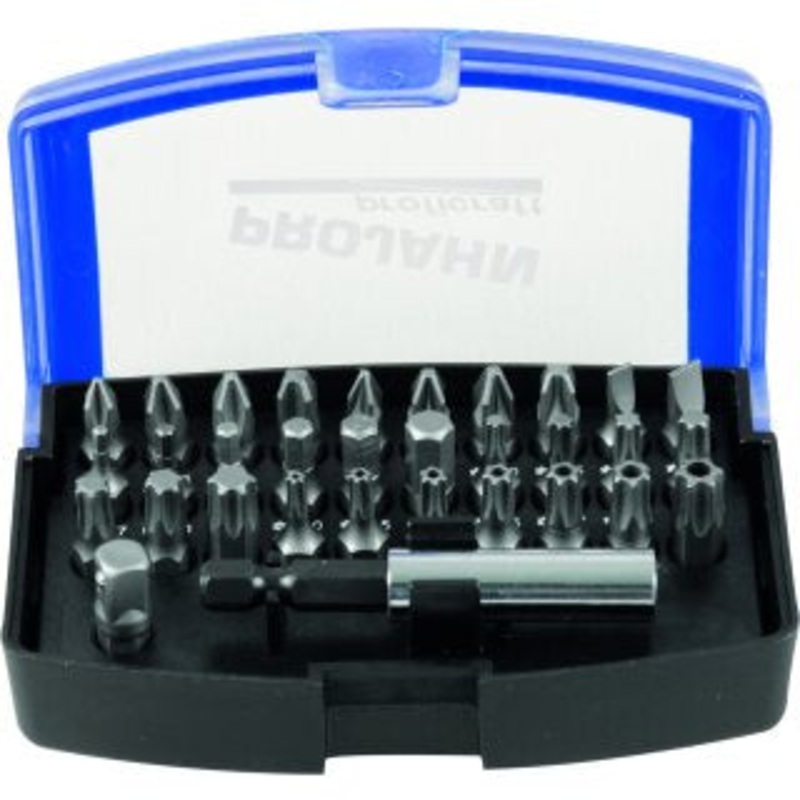 Projahn Bit-Box 1/4" proficraft Slot Cross Hex and TX Bits Holder 32-piece