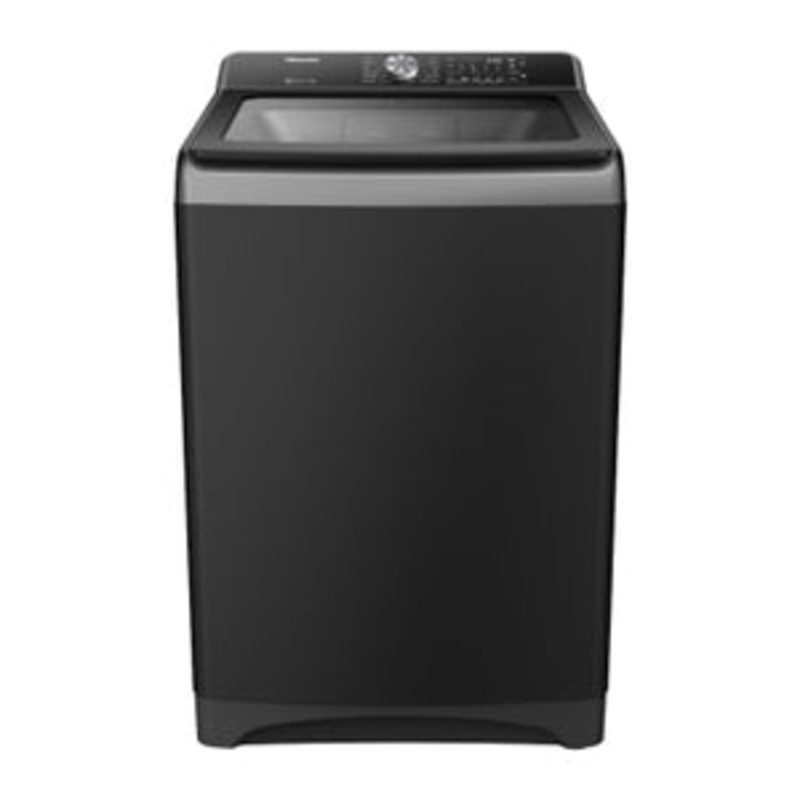 Hisense 20 Kg Top Loading Washing Machine With 700 RPM, 12 Washing Programs, Black - WT5T2025DB