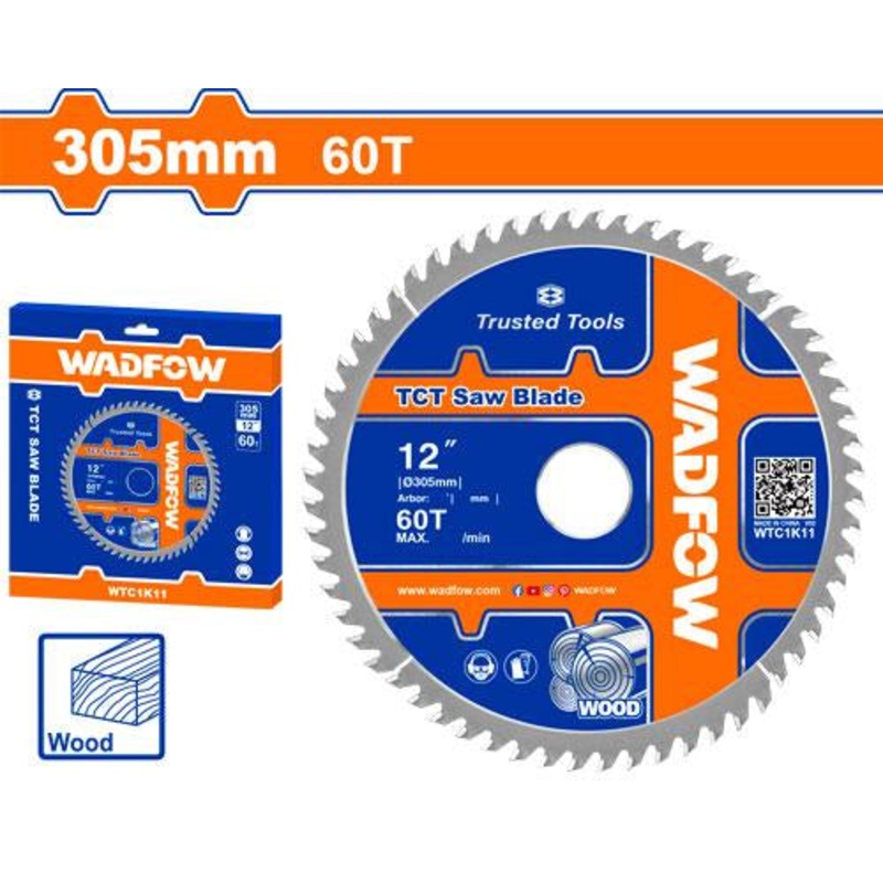 WADFOW TCT Saw Blade 305mm 60T