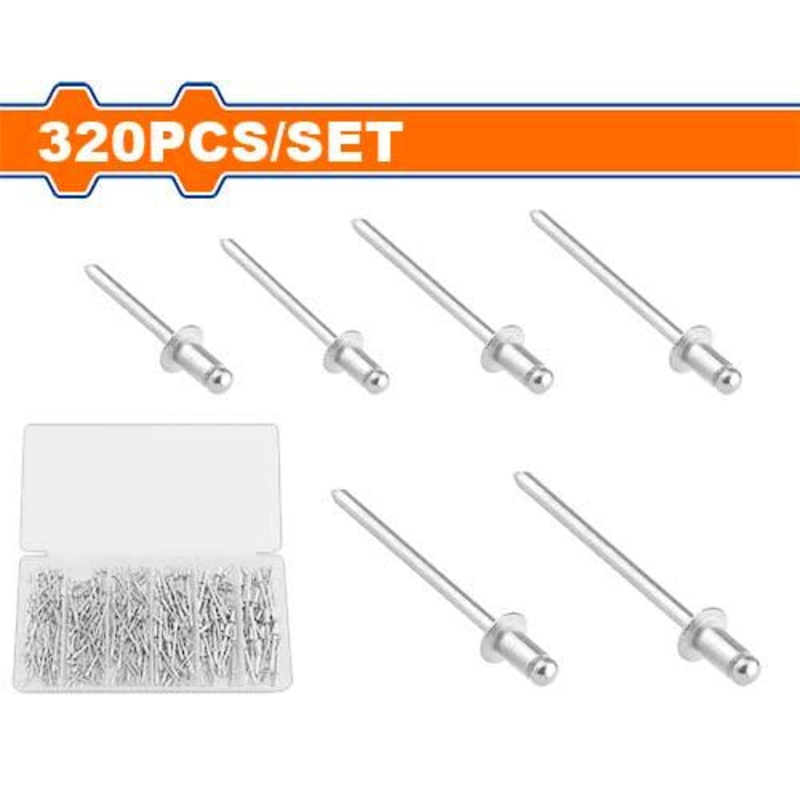 320 pcs Aluminium Blind Rivets Set