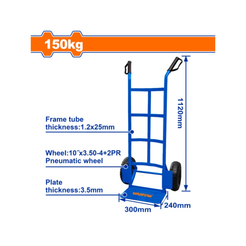 Heavy Duty Load Trolley 150kg Wadfow