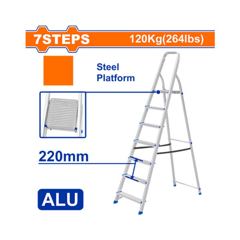 Household Ladder WLD3H07 Aluminium Steel