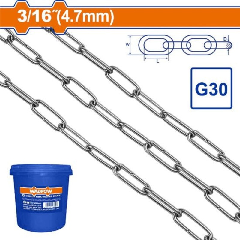 WADFOW 4.7mm Zinc Plated Chain