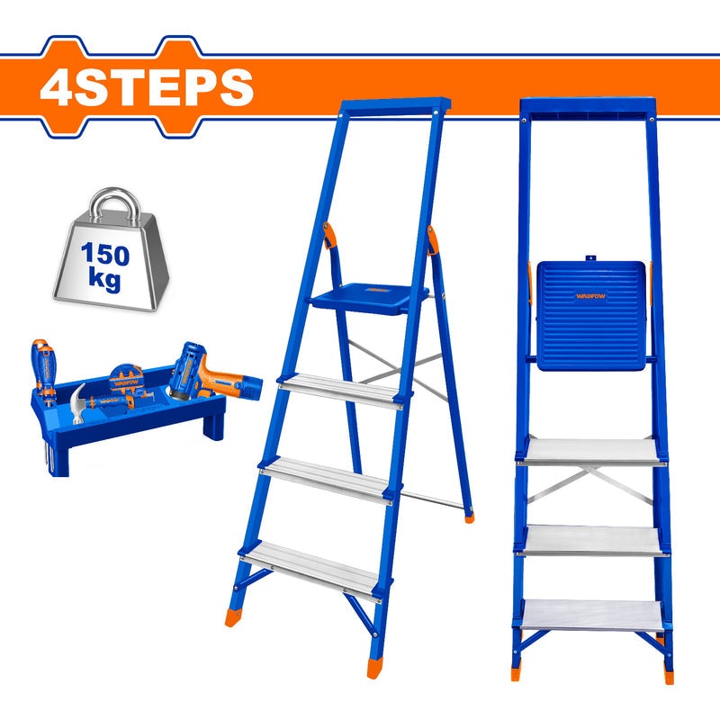 Wadfow Aluminum Ladder 4-Step WLD1H04