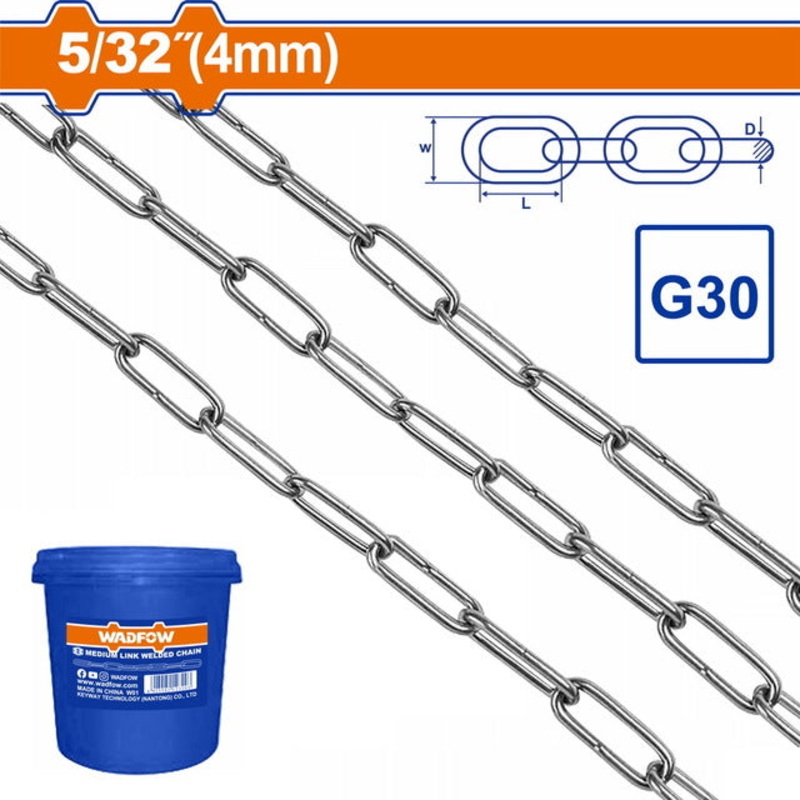 WADFOW Medium Link Welded Chain