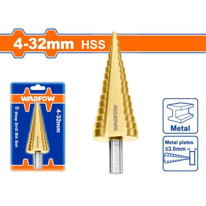 WADFOW Step Drill Bit 4-32mm