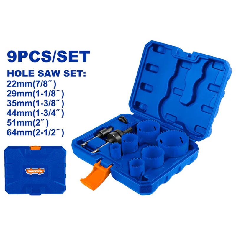 Wadfow WKJ3491 Bi-Metal Hole Saw Set
