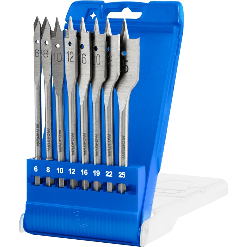 8 Pcs Flat Wood Drill Bits Set