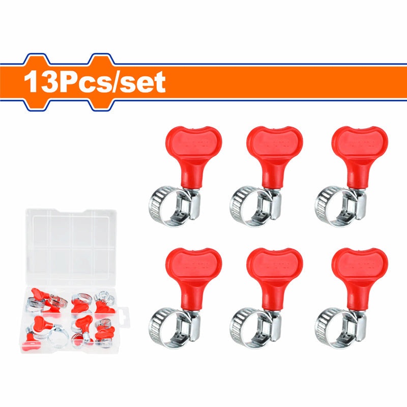 Butterfly Hose Clamps Set 13 Pieces