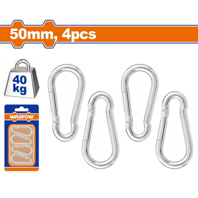 WADFOW Carabiner 50mm 4pcs
