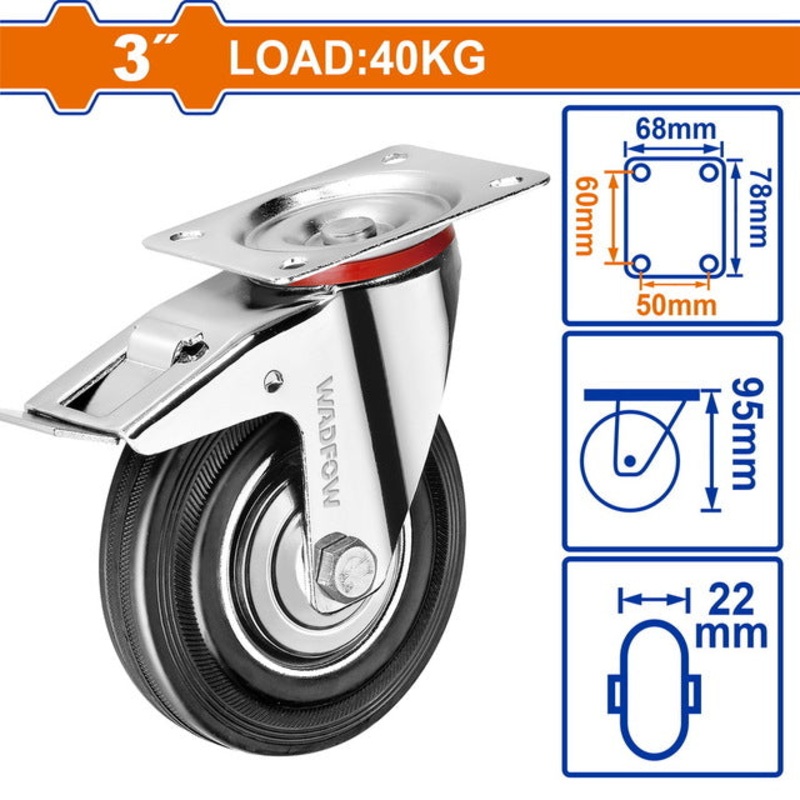 WADFOW Caster Wheel _-75mm