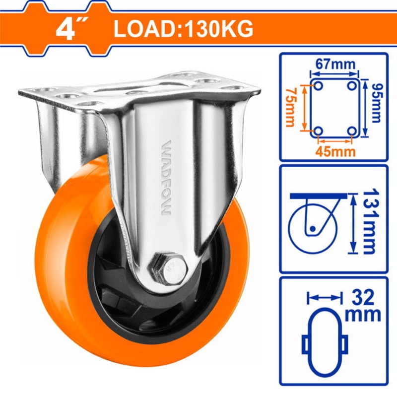 WADFOW Caster Wheel PU 100mm