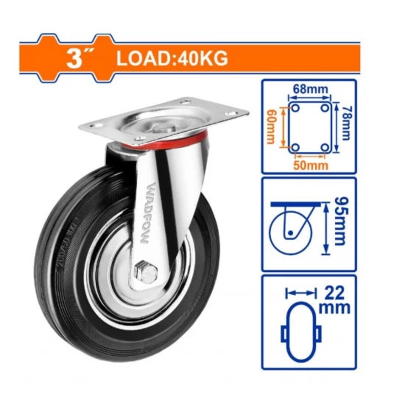 Wadfow Rueda 3 Heavy-Duty Wheel