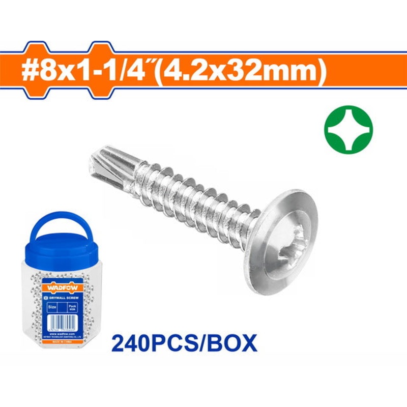 WADFOW Self-Drilling Screw 8x1-1/4