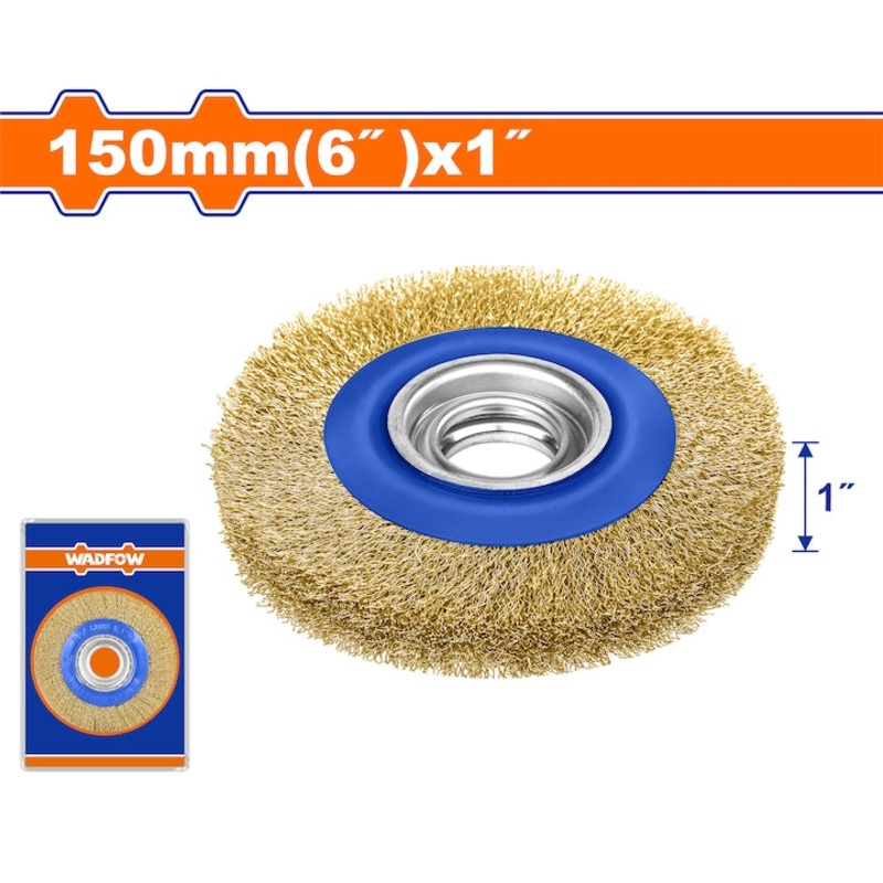 Wadfow Steel Wire Brush 150mm