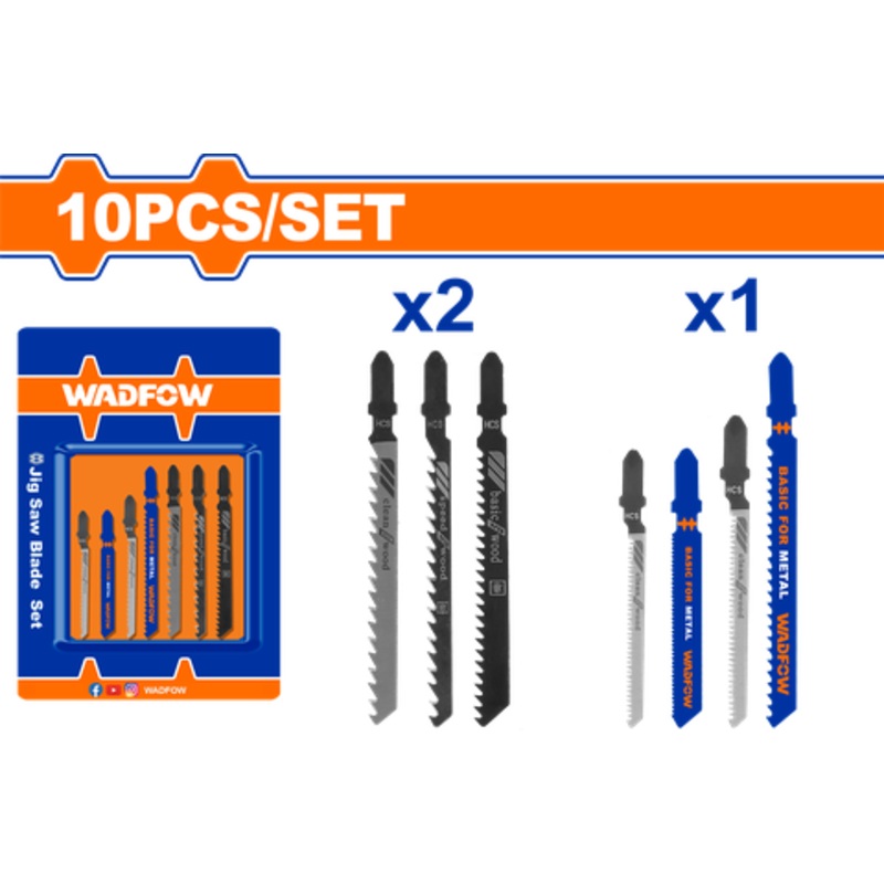 WadFow WJB3K11 Multi-Purpose Saw Blade Set
