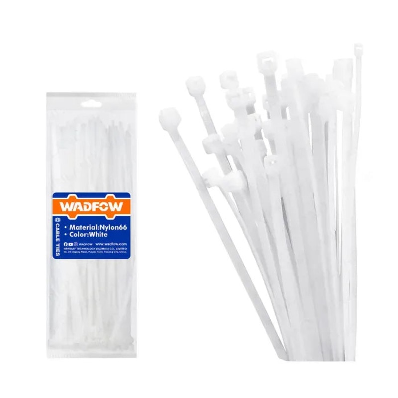 White Cable Ties 4.8x300mm 100 pcs