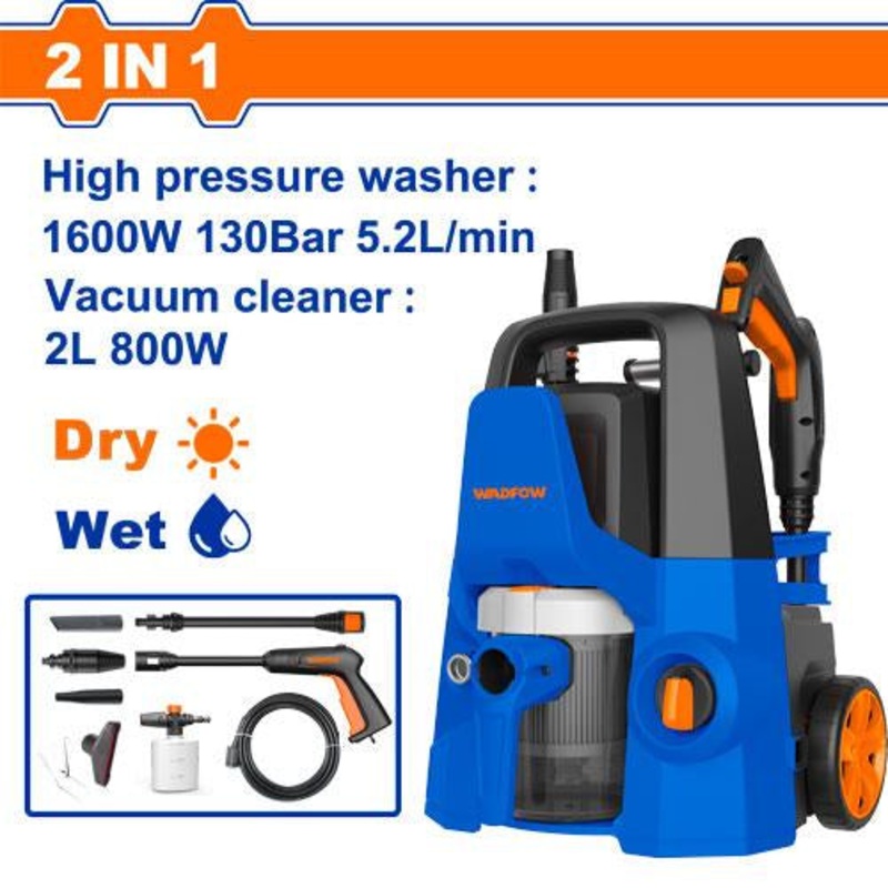 2-in-1 Pressure Washer & Vacuum Cleaner
