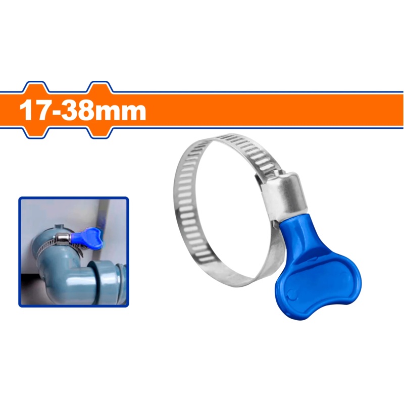 Wadfow WHU4903 Worm Clamp Butterfly 17x38 mm
