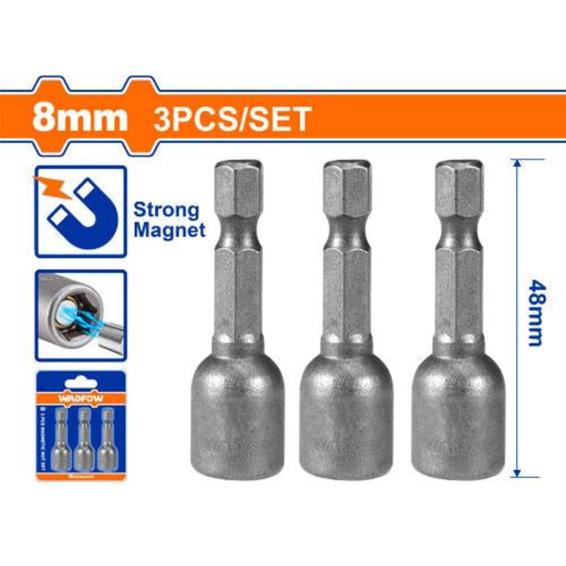 3 Pcs Magnetic Nut Set WWR1K08