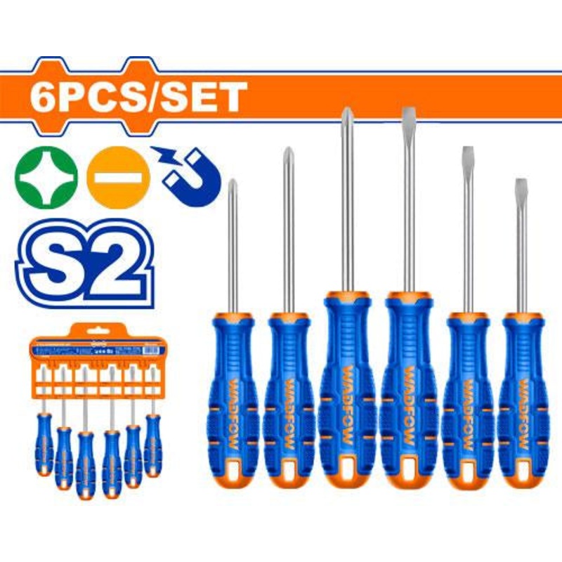 6 Pcs Screwdriver Set with Magnetic Tips