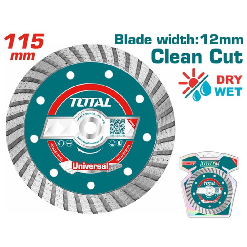TOTAL DIAMOND DISC UNIVERSAL TURBO 115 X 22.2mm (TAC2131151)