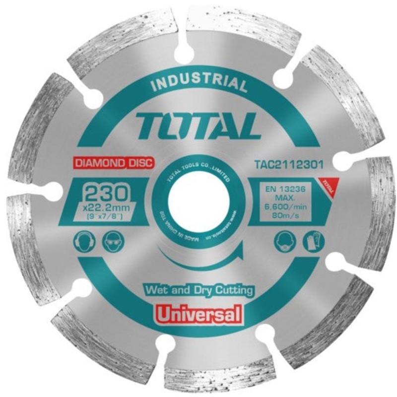 Total TAC2112301 Diamond Blade 9 Inch for Marble and Granite
