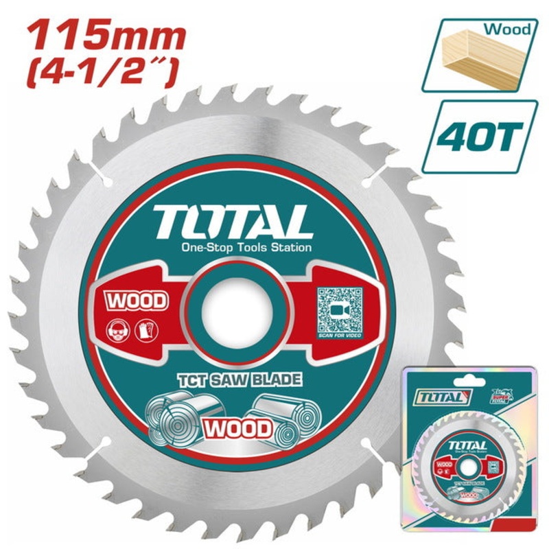 TOTAL TCT SAW BLADE 115mm FOR ANGLE GRINDER (TAC231255)