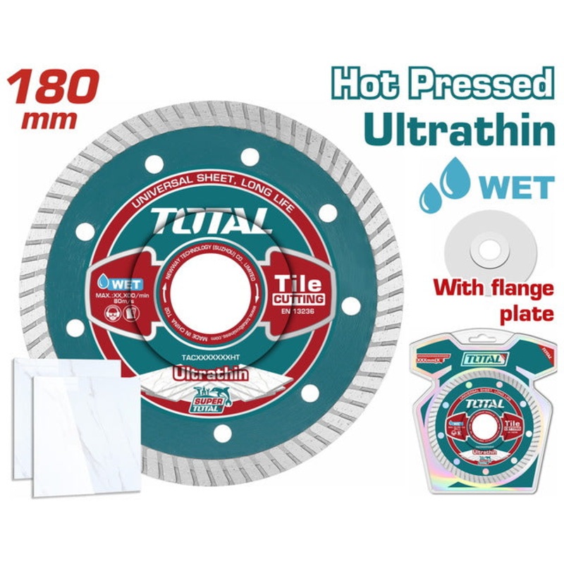 TOTAL ULTRATHIN DIAMOND DISC UNIVERSAL 180 X 22.2mm X 1.2mm (TAC2131801HT)