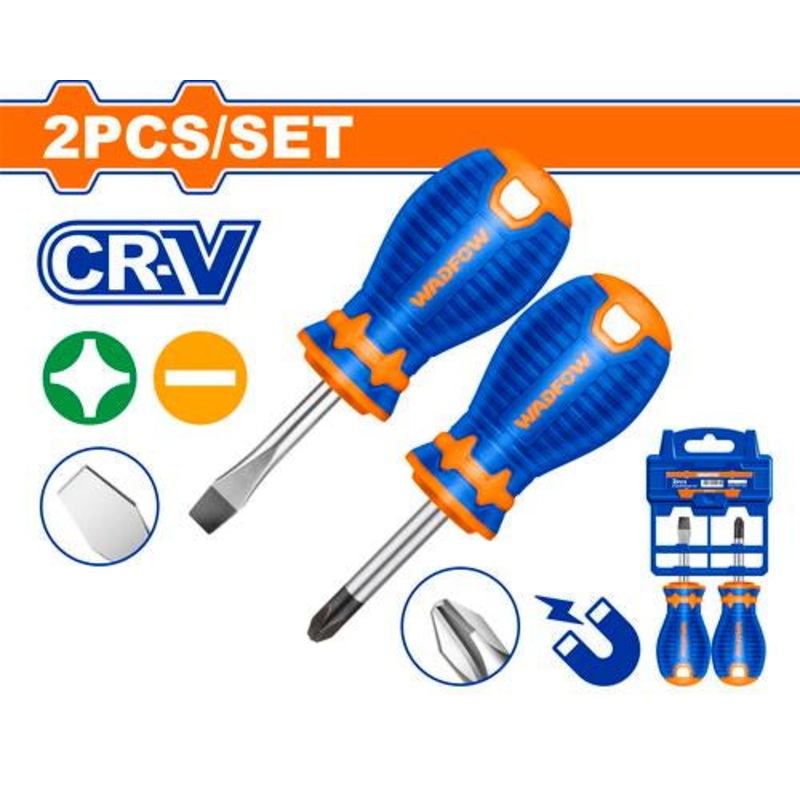 WADFOW 2 Pcs Screwdriver Set CR-V