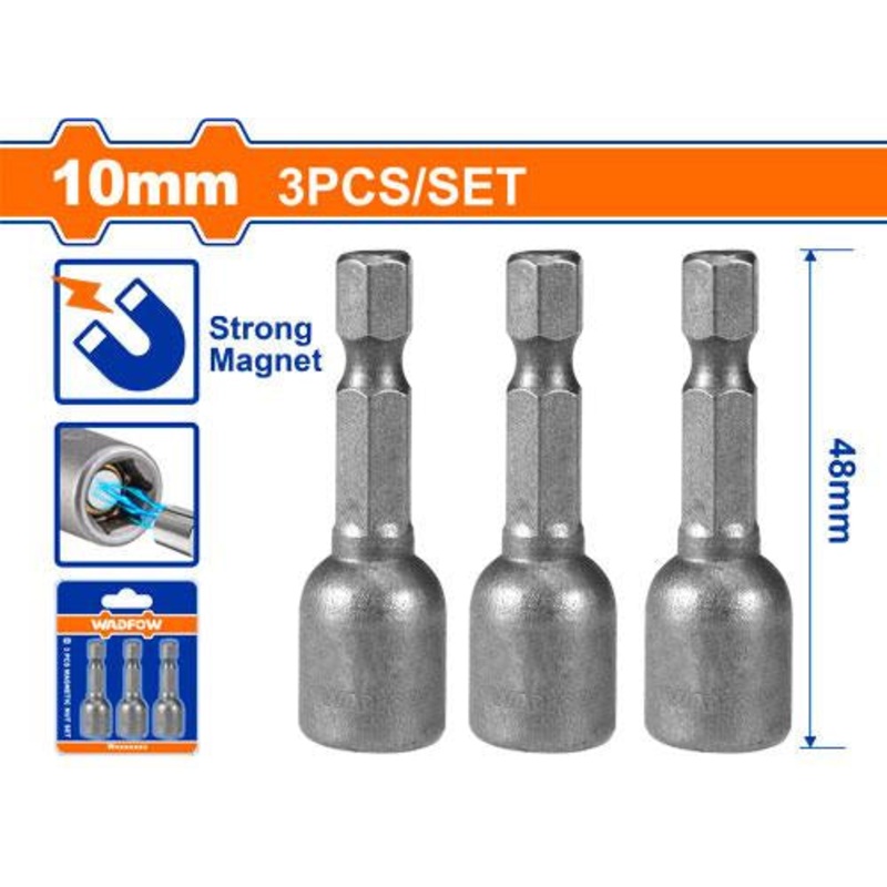 WADFOW 3 Pcs Magnetic Nut Set