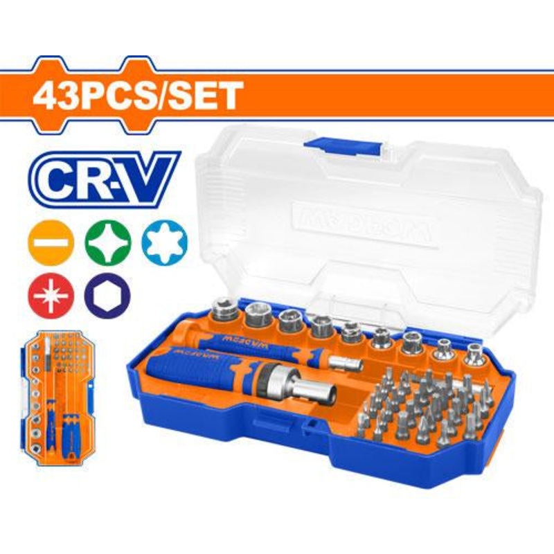 WADFOW 43-Piece Screwdriver Bit Set