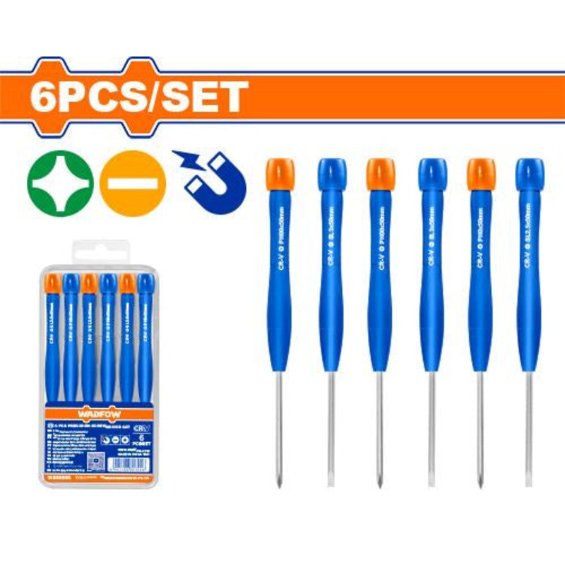 WADFOW 6pcs Precision Screwdriver Set
