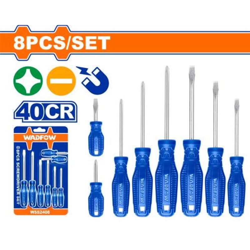 WADFOW 8 Pcs Screwdriver Set WSS2408