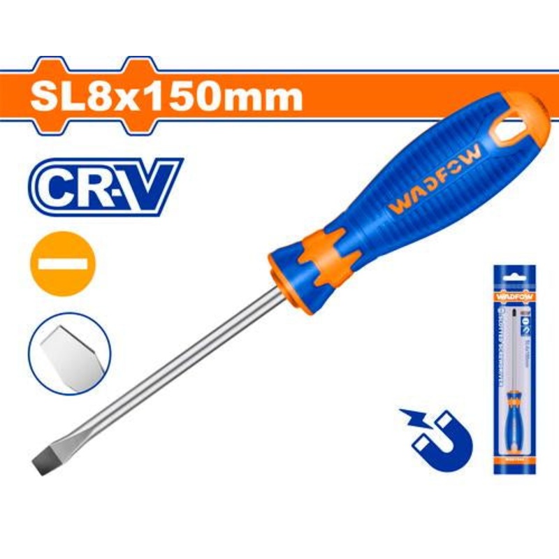 WADFOW Slotted Screwdriver 150mm CR-V